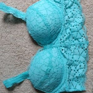Victoria's secret lace light blue bralette size XS